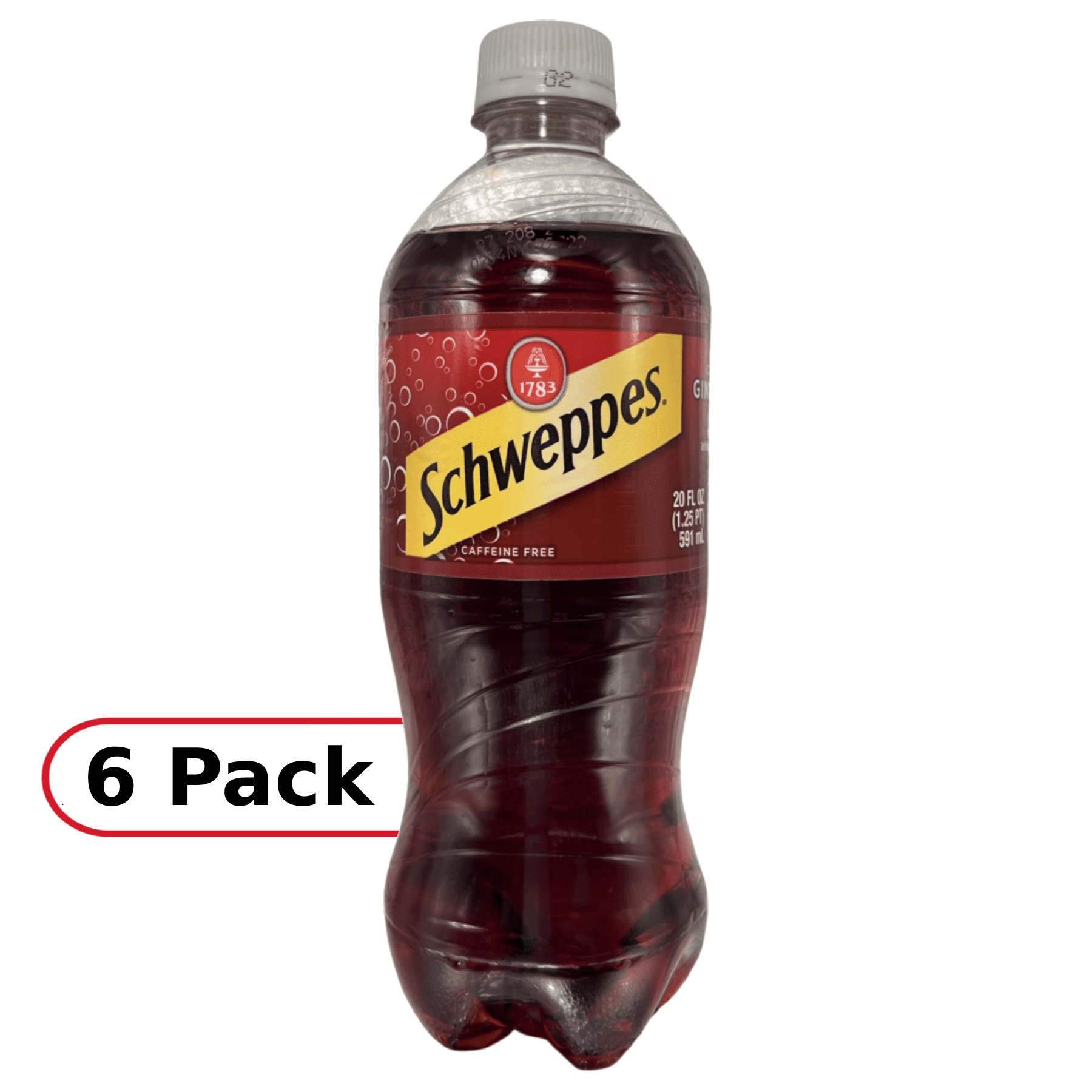 Schweppes Black Cherry Ginger Ale, 20 Fl Oz Bottles, 6 Pack - Walmart.com
