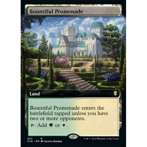 MtG Commander Legends: Battle for Baldur's Gate Bountiful Promenade (Extended Art FOIL) #601