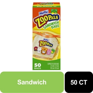 Great Value Plant-Based Sandwich Bags, 50 Count, Zipper Closure