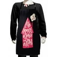 thumbnail image 1 of Saying Kids Apron, Love Makes a House a Home Romantic Message Kids Cartoon, Boys Girls Apron Bib with Adjustable Ties for Cooking Baking Painting, Charcoal Grey Dark Pink, by Ambesonne, 1 of 2