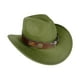 thumbnail image 3 of Sombrero de vaquero novedad foto accesorios sombrero para el sol para acampar senderismo fiesta carnaval al aire libre Verde, 3 of 8