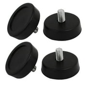43mm Dia M8 Male Thread Round Base Adjustable Leveling Foot 4pcs