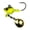 Black Neon, variant on 6th Sense Pecos Underspin Kit Crappie Fishing Lure with Jig Head Willow or Colorado Blade and 5 Matching Swimbaits
