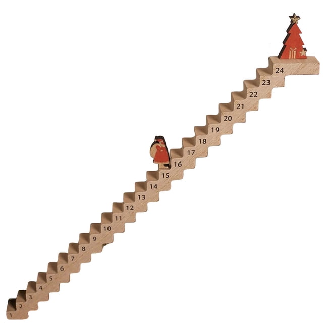 Calendario Adviento Papá Noel Trepador Navideña para Mesa Oficina en Casa (40 Cm)