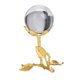 thumbnail image 1 of Bola de Cristal de Hierro con Soporte, Escultura de Adorno, Accesorios Decorativos para Fotos, Estante de Armario, Decoración de Armario de TV, Adorno 115x15cm Sunnimix Escultura de bola de cristal, 1 of 8