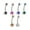 Black, variant on Double Jeweled Belly Rings Surgical Steel