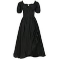 thumbnail image 2 of OKSALE Women's Gothic Dresses Vintage Victorian Medieval Dresses 18th Century Wedding Dress Flowy Ball Gown Renaissance Dress, 2 of 3