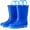 Blue / Light Blue, variant on Puddle Play Toddler and Kids PVC Rain Boots with Easy On Handles - Boys and Girls Black, Grey - Size 9 Toddler
