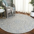 thumbnail image 2 of SAFAVIEH Marquee Tiana Oriental Area Rug, Grey/Blue, 6' x 6' Round, 2 of 10