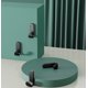 thumbnail image 5 of 5 Piezas Pegatinas de Gancho Adhesivo Gancho de Pared Baño Toallero Impermeable para Dormitorio Baño Cocina Techo Colgando Albornoces (Negro) JFHHH pequeña, 5 of 5