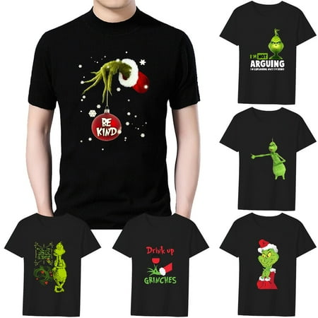 

MLFU Green Elf Teens Mens Crew T-Shirt Oversized Shirt & Top Up to 5XL