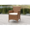 thumbnail image 4 of Safavieh Kendrick Outdoor Patio Wicker Chair, Set of 2 - Almond/Sand, 4 of 7