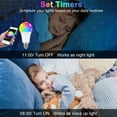 thumbnail image 4 of Gostoto LED RGBCW Smart Light 10W 110/220V E27 Dimmable Bluetooth Smart Light Bulb APP Remote Control Group Control Timer Smart LED Bulb, 4 of 7