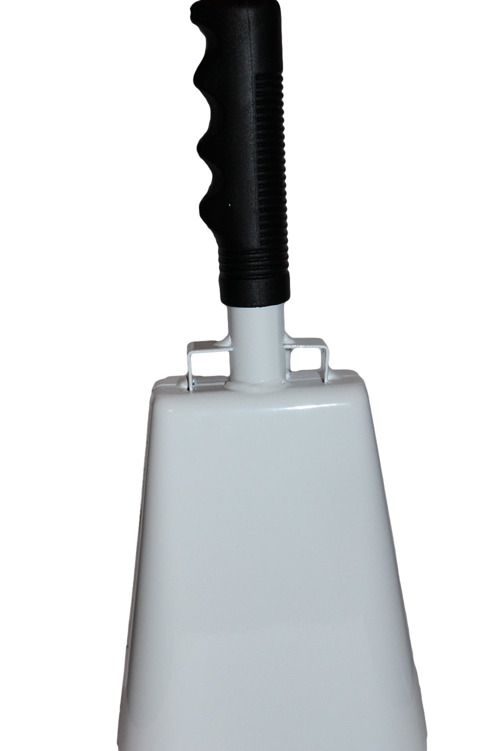 11 Inch COWBELL With Handle White with Black Handle