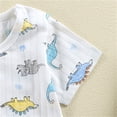 thumbnail image 5 of XXWXYD Baby Boys Girls All-Season Jumpsuits Rompers, Soft Breathable Cotton Bodysuit Outfits with Snap Closure, Cute Casual Playwear, 5 of 6