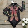 thumbnail image 1 of Traje de baño para mujer, sexy, deportivo, de manga larga, estampado, para surfear, 1 of 6
