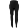 thumbnail image 1 of A2Y Women's Ribbed High Waist Seamless Leggings Black SM, 1 of 3
