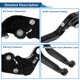 thumbnail image 4 of Palancas de freno y embrague cortas/largas únicas para Suzuki GSXR600 2006-2025, palanca de freno ajustable en 6 posiciones, negro sólido, 1 par, 4 of 7