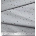 thumbnail image 3 of Soimoi Velvet Fabric Triangle Small Print Fabric by Yard 58 Inch Wide, 3 of 3