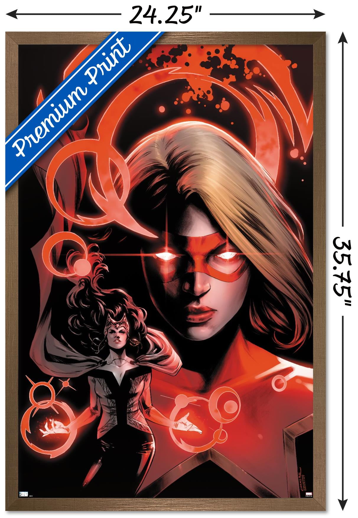 Marvel Comics - Scarlet Witch - Star #2 Wall Poster, 22.375" x 34", Framed