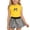 Yellow, variant on Amidoa Girls 2 Piece Outfits Summer Clothes Sleeveless Solid Color Cute Tank Top T-Shirt and Casual Shorts Kids Clothing Sets Black Size 8