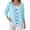 A-Sky Blue5, variant on Yuanlong Womens Cardigans Plain Button Up Three-Quarter Sleeve V-Neck Knit Cardigan Spring Fall Casual Outwear Sweaters