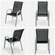 thumbnail image 4 of Juego de 4 Sillas de Comedor Costway para Patio Apilables que Ahorran Espacio Color Negro, 4 of 4