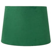 Suede Hardback Lamp Shade, 12" Top, 14" Bottom, 10" Slant Kelly Green
