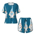 thumbnail image 5 of "Wukai Nurse Doctor Gnomes Women's Pajama Set - Short-Sleeve Top and Shorts with Elastic Waistband and Pockets for Loungewear, Yoga, and Casual Wear-XX-Large, 5 of 8
