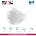 thumbnail image 5 of BNX N95 White Respirator Face Mask, Tri-Fold Cup/Fish Style, 50-Pack, Model F95W, 5 of 7