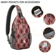 thumbnail image 2 of Vintage Checkered Sling Backpack - Retro Plaid Shoulder Bag with Spacious Compartments & Adjustable Strap - Lightweight Daypack for Hiking, Biking, Traveling, 2 of 6