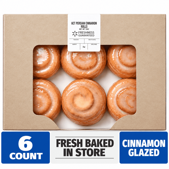 Freshness Guaranteed Persian Cinnamon Donuts, 13 oz, 6 Count