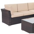 thumbnail image 4 of Suncrown Outdoor 4-Piece Contemporary Patio Rattan Sectional Set, 4 of 5