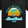 thumbnail image 4 of Inktastic Summer Enjoy the Sunshine Miami Beach Florida in Blue Youth T-Shirt, 4 of 5