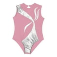 thumbnail image 5 of Alvivi Kids Girls Shiny Diamond Sleeveless Gymnastics Ballet Dance Leotard Skating Athletic Bodysuit Pink 8, 5 of 7