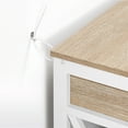 thumbnail image 6 of Yaheetech 2-Tier X-Design Console Table , Light Oak, 6 of 7