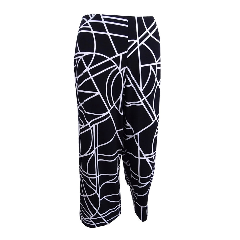 Alfani - Alfani Womens Medium Printed Pull-On Pants Stretch - Walmart.com - Walmart.com