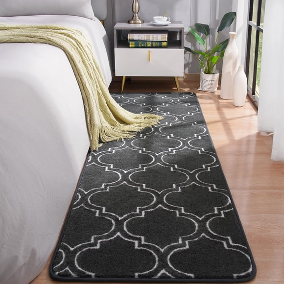 Alfombra Runner Chicrug 61x183 cm de Espuma Viscoelástica Color Gris Oscuro
