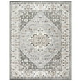 thumbnail image 5 of Gertmenian Alor Zia Transitional Oriental Light Gray/Ivory/Aqua Polypropylene Indoor Area Rug, 9x13, 5 of 7