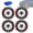 Red, variant on 4PCS 2D Tire Lettering Stickers, Waterproof Universal Wheel Sidewall Decals Motorcycle Auto Exterior Accessories, Sport Lettering Set for SUV Sedan Truck Rim Decor Aufkleber
