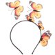 thumbnail image 1 of FELTECHELECTR 1 diadema de mariposa para el pelo, ideal para fiestas, cosplay, tocado de mariposa para mujer (naranja), 1 of 6