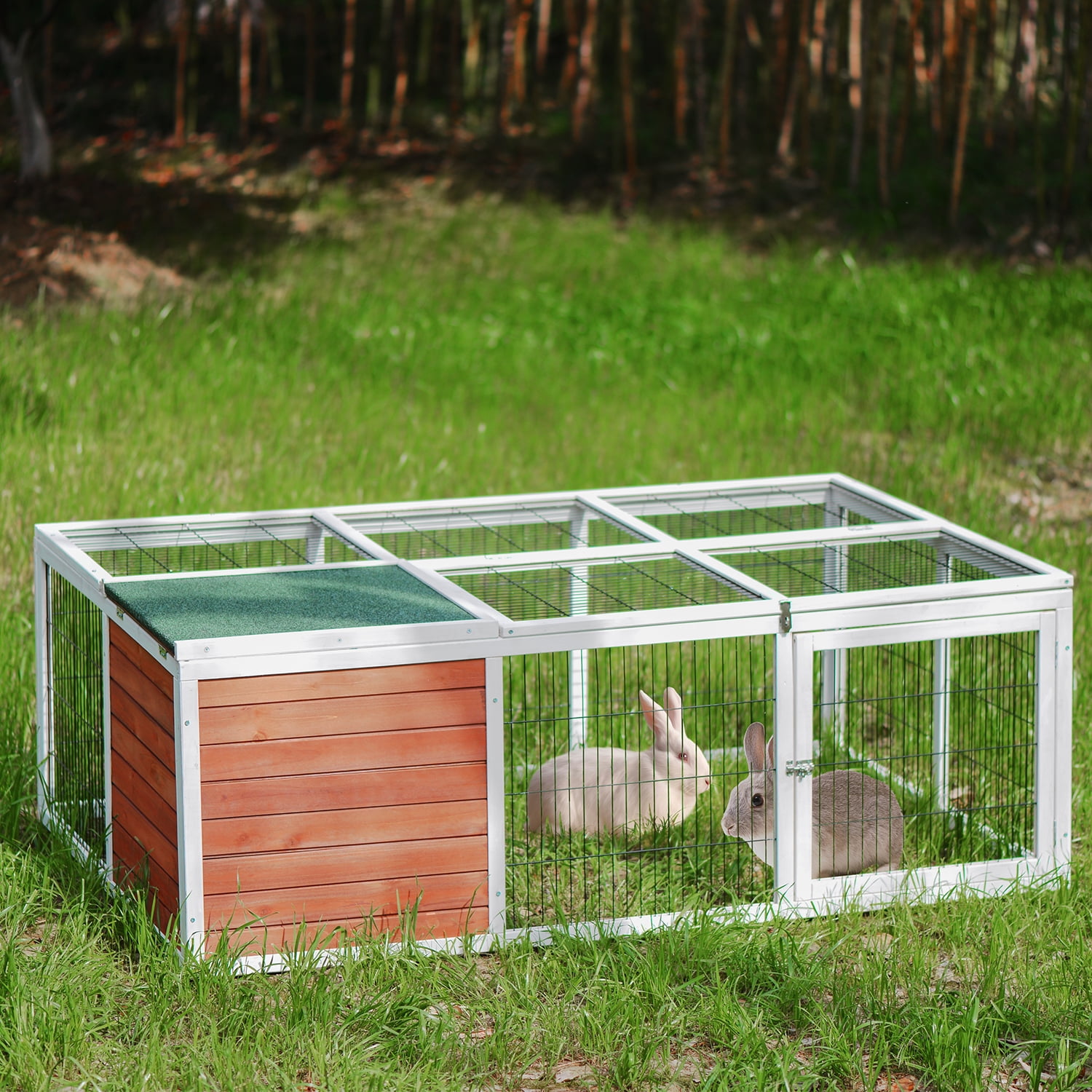 outdoor bunny cages