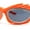 Orange - Black, variant on Womens Rhinestone Jewel Lens Trim Sport Wrap Flaming Plastic Sunglasses All Black