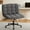 Gray, variant on Arlopu Swivel Criss Cross Chair with Wheels, Adjustable Height, Home Chair, Vanity Chair, Office Desk Chair with Comfy Wide Cushion