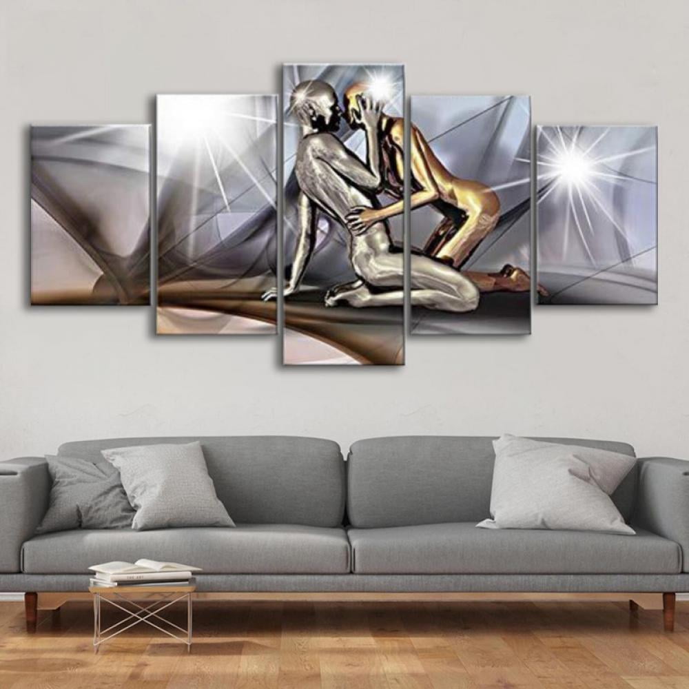 Set Of 5 HOME Print Wall Art Bedroom Canvas Oil Painting Picture Room Home Decor