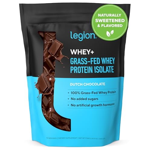 LEGION Whey+ Proteína de suero en polvo (mantequilla de maní con chocolate) - Proteína aislada de suero en polvo baja en calorías - Sin OGM, sin lactosa, sin azúcar Proteína aislada en polvo - Proteín