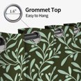 thumbnail image 5 of Tchckioa Boho Leaf Print Blackout Curtains for Bedroom,Privacy Protection Grommet Window Drapes,Set of 2,52x96, 5 of 8