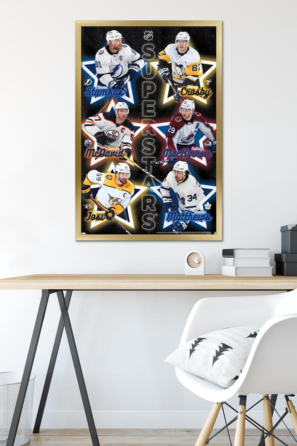 NHL League - Superstars 22 Wall Poster, 22.375" x 34" Framed
