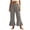 #03 Gray 【Mix, Match & Rotate: Stock Up on Daily Colors】, variant on Women Summer Linen Cropped Pants with Pockets, Mid Elastic Waist Loose Straight Leg Capris, Soft Cotton Blend Cuffed Hem Pants for Women, Casual Beach Business Travel | TruHer,White 2XL