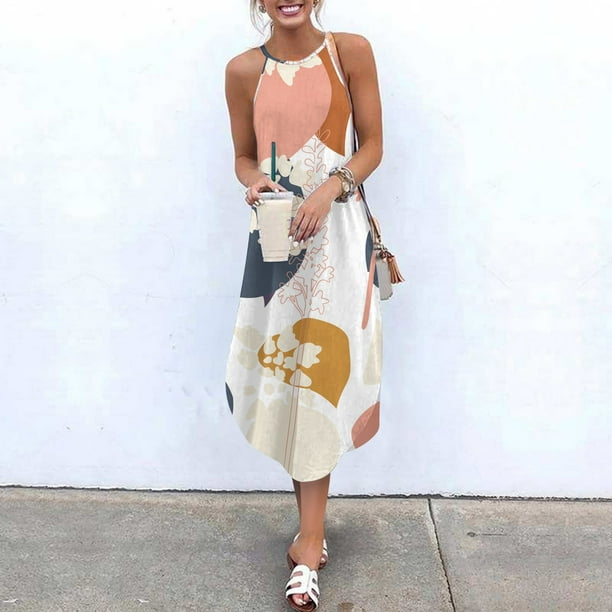 Time and Tru Women's Knit Halter Dress